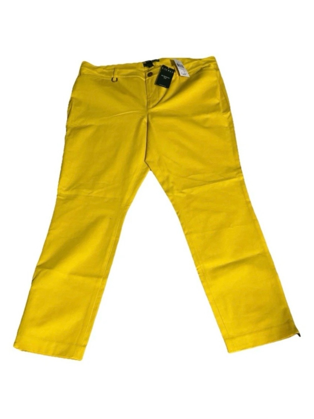 Ralph Lauren Yellow Tailored Polo Top Sz16